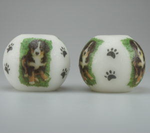Kuglelys med Berner motiv