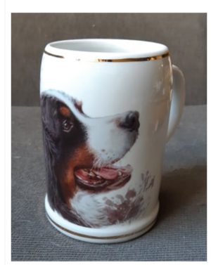 Ølkrus med Berner Sennen.